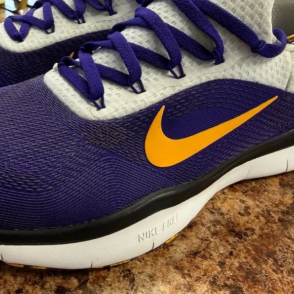 LSU Purple and Yellow Athletic Shoes size 10 - Picture 3 of 5